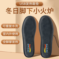 迪普尔 发热鞋垫非充电热鞋垫保暖电暖垫电加热冬季男女冬季户外脚宝 插电款恒温速热