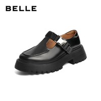 BeLLE 百丽 玛丽珍鞋女春夏新款商场同款时尚复古厚底JK小皮鞋X5R1DAA2