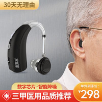 未来客（vlk）助听器老年人耳背式大功率重度轻中度耳聋耳背年轻人双耳降噪 高级黑