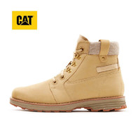 CAT 卡特新款休闲靴女牛皮革舒适透气防滑耐磨低帮靴大黄靴