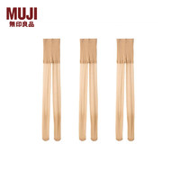 MUJI 無印良品 无印良品 MUJI 女式 柔软型 17D 3双装 长筒袜 丝袜打底袜连裤袜DGC12A3A 透明米色 XS（145-150/80-85）