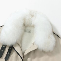EICHITOO 爱居兔 冬季撞色包边设计感双皮袢保暖防风毛里料茄克外套