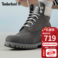 Timberland添柏岚男鞋马丁靴秋冬户外徒步休闲防风皮革复古6寸高帮靴A616Q A616Q033/灰色  45/11