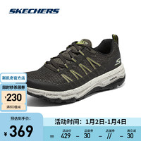 SKECHERS 斯凯奇 男子户外跑步鞋高回弹稳固耐磨运动鞋220601C 橄榄绿/OLV 41