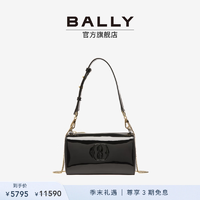 BALLY/巴利【季末礼遇】女士黑色EMBLEM单肩包6304721 黑色 均码