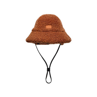 UGG冬季男士帽子休闲舒适纯色毛茸圆帽渔夫帽 22626 HWD  硬木棕色 L/XL