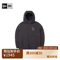 NEW ERA纽亦华2023MLB连帽梭织羽绒服保暖时尚外套潮 13789245-黑色 XL