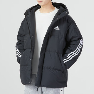 阿迪达斯 （adidas）羽绒服男装上衣 24春季运动服休闲连帽防风保暖羽绒夹克外套 H20754 3XL(190/120A)