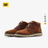 CAT卡特大黄靴工装靴马丁靴男靴男鞋防滑中帮工装靴 棕黄色 41