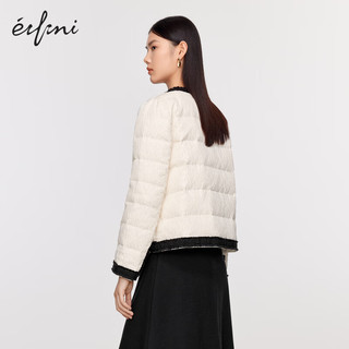 伊芙丽（eifini）伊芙丽羽绒服ZEA285051 米白 155/80A/S