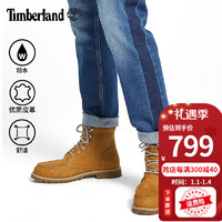 Timberland 男鞋休闲鞋踢不烂大黄靴户外徒步防水牛皮工装高帮靴A2EE3 A2EE3M231/小麦色 43.5