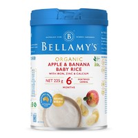 PLUS会员：BELLAMY'S 贝拉米 有机高铁米粉 国行版 3段 苹果香蕉味 250g