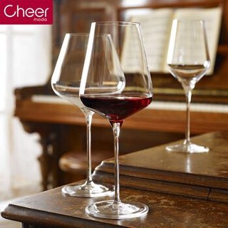 cheer 启尔 红酒杯家用高脚杯 德国进口波尔多红酒杯无铅水晶葡萄酒杯2支装 开瓶JB-CM01