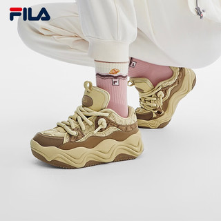 斐乐（FILA）女鞋BROOK摩登板鞋2023冬流沙鞋时尚休闲运动鞋 棕卵石/虎眼石棕-BT 38