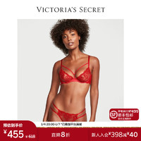 维多利亚的秘密（Victoria's Secret）维密 性感轻薄网纱蕾丝刺绣文胸胸罩女士红色内衣本命年新年 4X1C红色 11229947 36DD