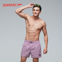 SPEEDO 速比涛 复古风轻盈时尚男子印花速干沙滩裤泳裤男水陆两用