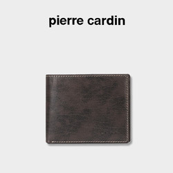 pierre cardin 皮尔·卡丹 皮尔卡丹男士钱包短款头层牛皮多功能票夹时尚商务皮夹