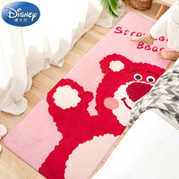 迪士尼（Disney）仿羊绒床边毯客厅卧室长方形草莓熊45*120cm