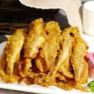 味巴哥 酥炸黄花鱼1kg 裹粉油炸小黄花小吃半成品香酥小黄鱼 1000g 袋装