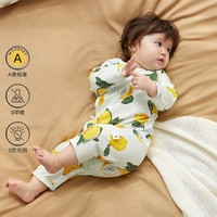 woobaby babycare旗下新生儿连体衣婴儿衣服夏装宝宝和尚哈衣爬服