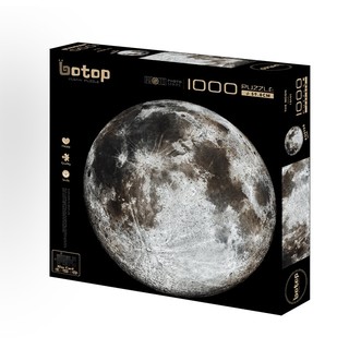 Botop成人拼图1000片月球地球火星荷兰蓝卡纸减压儿童玩具 月球+胶水+刮片+1:1高清海报 1000片 风景