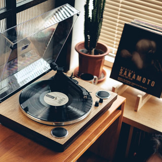 syitren赛塔林 MANTY三代一体式黑胶唱片机木质复古留声机蓝牙音响音箱家居客厅摆件