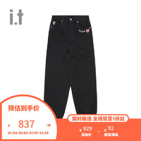 Aape it 女装束脚长裤冬简约时尚爱心图案休闲裤A649XXL GYD/灰色 XXS