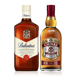 百龄坛 Ballantine’s百龄坛  苏格兰调和威士忌 百龄坛500ml +芝华士12年 500ml