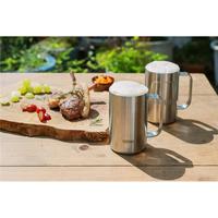 膳魔师(THERMOS) 日本啤酒杯饮料杯保冷大容量不锈钢办公马克杯水杯子户外聚餐 JDK-600 S2 立体logo 600ml 500mL以上