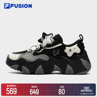 FILA 斐乐 FUSION斐乐潮牌海星帆布鞋女鞋2023冬季新款休闲运动老爹鞋