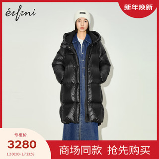 伊芙丽（eifini）伊芙丽羽绒服1EB180581G 黑色 160/84A/M