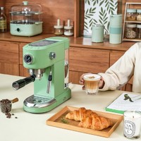 mokkom 磨客 咖啡机家用复古意式半自动家用小型咖啡机蒸汽可打奶泡