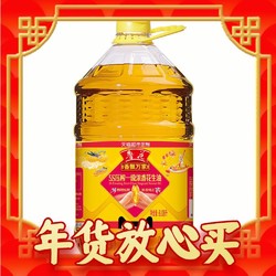 luhua 鲁花 香飘万家 5S压榨一级浓香花生油 6.08L