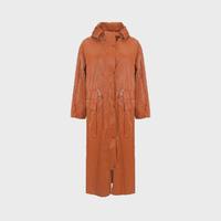 女士甜酷百搭通勤收腰连帽长款大衣（帽子不可拆）