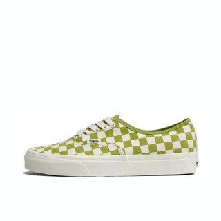 VANS 范斯 Authentic 2023年新款男女款黄白棋盘格经典耐磨休闲帆布鞋