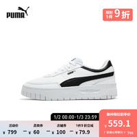 PUMA 彪马 女子复古休闲板鞋三明治 CALI DREAM LTH 392730 白-黑色-04 38.5