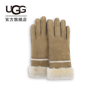 UGG冬季女士配饰系列舒适纯色保暖手套17371BX CHE  栗色 S