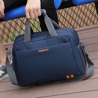 威纳登手提旅行包男士大容量行李包袋休闲运动健身包商务出差旅游包 深蓝色