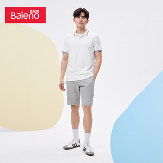 班尼路（Baleno）POLO衫男时尚简约百搭短袖撞色领基础潮流上衣 001W M