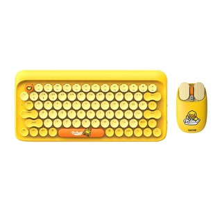 88VIP：LOFREE 洛斐 小黄鸭机械键盘鼠标两件套无线蓝牙款联名套装游戏办公
