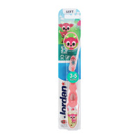 Jordan 儿童牙刷细软毛牙刷呵护牙龈 3-5岁（二段单支装）颜色随机 1件装