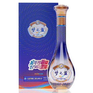 YANGHE 洋河 梦之蓝乐享版2024元旦版 绵柔浓香白酒 蓝色经典 52度 500mL 4瓶 整箱装 浓香型 52%vol