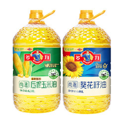 MIGHTY 多力 尚选葵花籽油玉米油6.08L*2桶食用油营养健康组合