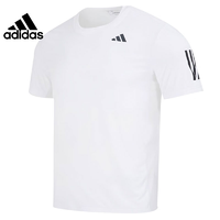 adidas 阿迪达斯 男款短袖T恤夏季网球运动训练休闲圆领上衣IS2297