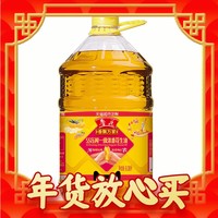 luhua 鲁花 香飘万家 5S压榨一级浓香花生油 6.08L