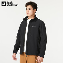 Jack Wolfskin 狼爪 软壳夹克男23秋冬新品户外防风运动内里抓绒厚款夹克5032061