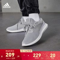 adidas CORERACER随心畅跑舒适休闲跑步鞋女子阿迪达斯轻运动 灰/白 37(230mm)