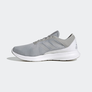 adidas CORERACER随心畅跑舒适休闲跑步鞋女子阿迪达斯轻运动 灰/白 37(230mm)