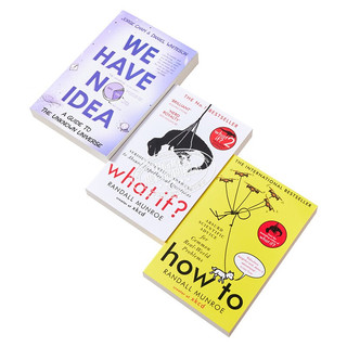  科普前沿科学知识三册套装 英文原版 幽默插图科普 What If? + How To + We Have No Idea Randall Munroe Jorge Cham\x0a