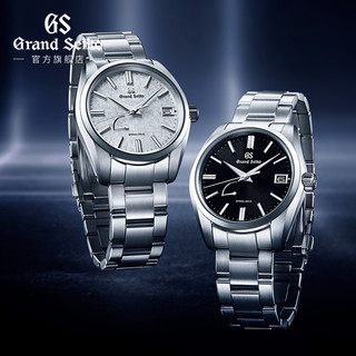 GrandSeiko冠蓝狮大精工gs钢带白霜男表简约正装SBGA465G